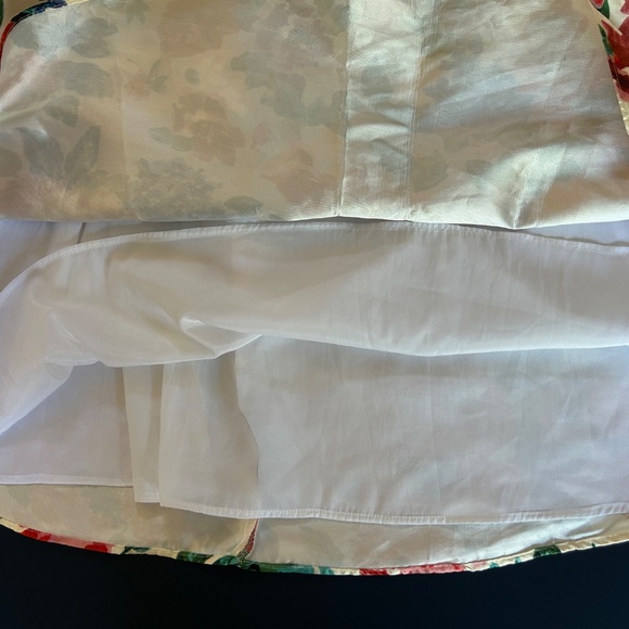 Floral Print A-Line Full Skirt Full Lining - Picture 9 of 12